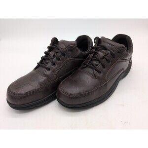 Rockport Eureka K71201 Brown Leather Lace Up Soft Toe Walking Shoes Men's 11 W